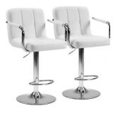 2ct Adjustable Swivel Chair 20.5x17.3x36.6in