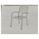 2ct Patio Dining Chair Unkown Dimensions