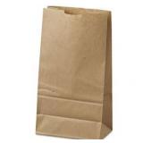500pc DURO 6lb Kraft Grocery Bags 6x3.6x11in