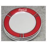 4pc Coke Glass Dinner Plate