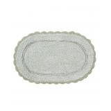 Laura Ashley Crochet Bath Rug, Green 21x34in