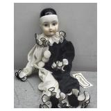 19in Pagliacci Pierrot Porcelain Doll
