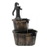2-Tier MoNiBloom Barrel Fountain 27in