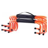 10pc Hurdle Training Set w/Carry Strap 18x7.5x6in