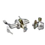 Kwikset Balboa Satin Nickel Deadbolt Combo