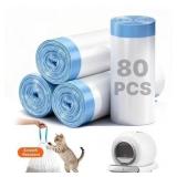 80ct Cat Litter Liners, Heavy Duty