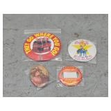 4ct Assorted Vintage Coca-Cola Pins