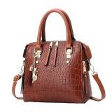 Faux Crocodile Crossbody Bag