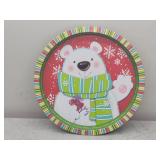 12.75in Lindy Bowman Holiday Metal Serving Tray