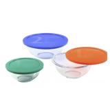 3pc Smart Essentials Glass Mixing Bowls
