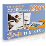 200pk Laminating Sheets 11.5x17.5in