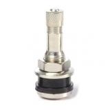 10pk Nickel Plated Brass Tire Valve 1.44in