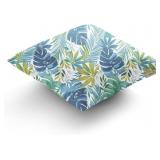 Patio Pillow Water Resistant Floral 16x16in