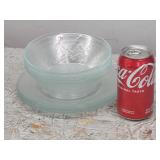 8pc Glass Coca-Cola Plate and Bowl Set