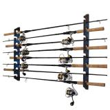 Deep Blue Laminate 8-Rod Ceiling/Wall Rack