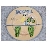 8in Jack And Jill Peppers Ceramic Plate