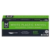 600ct Member's Mark Plastic Knives 7in