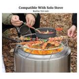 17x4in Stainless Steel Fire Pit Accessory Kit