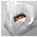 100ct Loop Handle Takeout Bag 22x14x15.25in