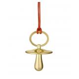Waterford Gold Pacifier Ornament