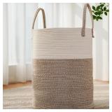 80L JMvicyroam Woven Laundry Basket Hamper