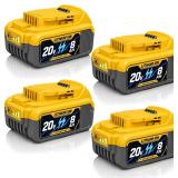 4-Pack Battery Shell 8.0Ah SANIU 20V