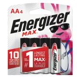 2pk Energizer Max AA Alkaline Batteries, 8pc