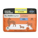 Pet Life Jumbo Dog Pads 4XL 36x48in 20ct