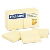 12pk Highland Self-Stick Pads 3x3in 1200ct