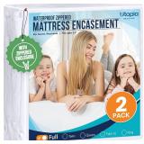 2pk Full Utopia Mattress Protector, Waterproof