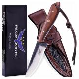 Fixed Blade Knife with Leather Sheath