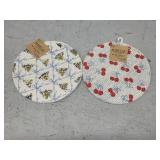 4ct Round Heat Protector Trivets, 9in