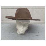One Size Flexible Cowboy Hat, Brown