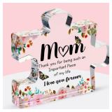 Thick Acrylic Puzzle Piece Keepsake for Mom