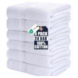 6-Pack Bath Towel 24x48in
