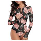 XL Century Star Long Sleeve Rash Guard Swimsuit