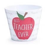 5pk Best Teacher Ever Melamine Pot Cover