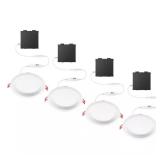 4pk Premium Series LED Recessed Light, 6in
