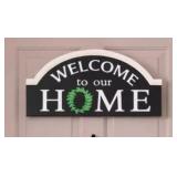 Lakeside Welcome Home Doorway Sign 26x10.5in