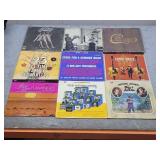 9pc Vintage Vinyl Records
