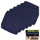 6pc Outdoor Patio Cushion Covers 24x22x4in