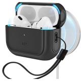 3ct ESR MagSafe Case for AirPods Pro 1&2 w/Lanyard