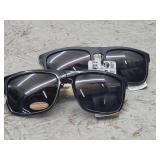 2pc Unisex Wayfarer Bamboo Temple Sunglasses Pugs