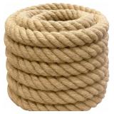 Natural Jute Rope for Decks & DIY, 2inx50ft