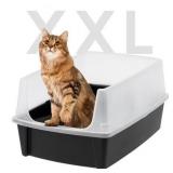 IRIS USA Open Top Cat Litter Box 30x20x14in