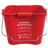 12pk Kleen-Pail Pro Red 6qt