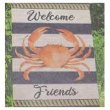 Welcome Friends Garden Flag 12.5x18in