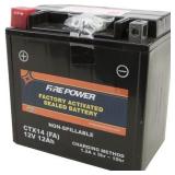 12V Fire Power CTX14H FA Sealed Battery 14Ah