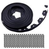 50ft Garden Edging No-Dig, 75 Spikes 2in