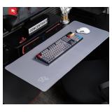 Ticktype Desk Mat Lunar Grey 35.43x15.75in